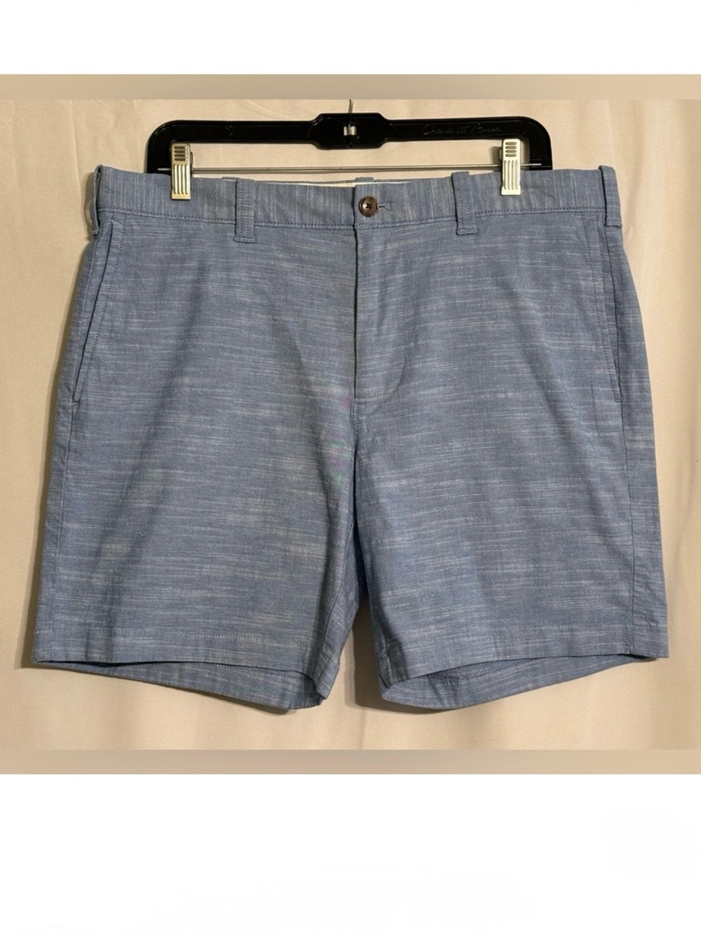 NWT J. Crew Light Blue Flat Front Men's 7" Inseam Stretch Shorts Size 34